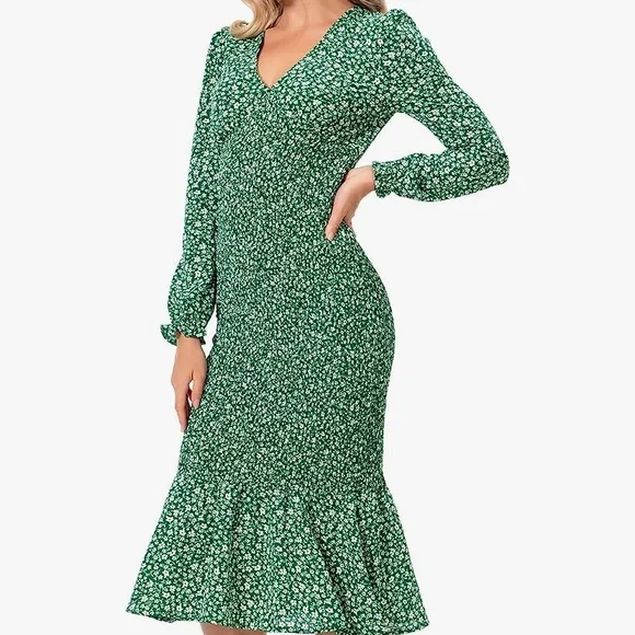 Dresses | Long Sleeve Floral Fitted Dress | Poshmark Dresses | Long Sleeve Floral Fitted Dress | Poshmark